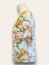 Massimo Dutti White floral 100% Silk Blouse 8